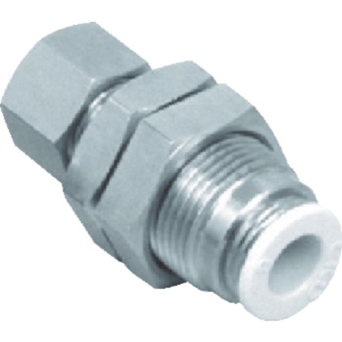 CKD チューブ継手 ニュージョイント 対締付ジョイント用 バルクヘッド 適合チューブ外径10mm(Tcode:4015550)