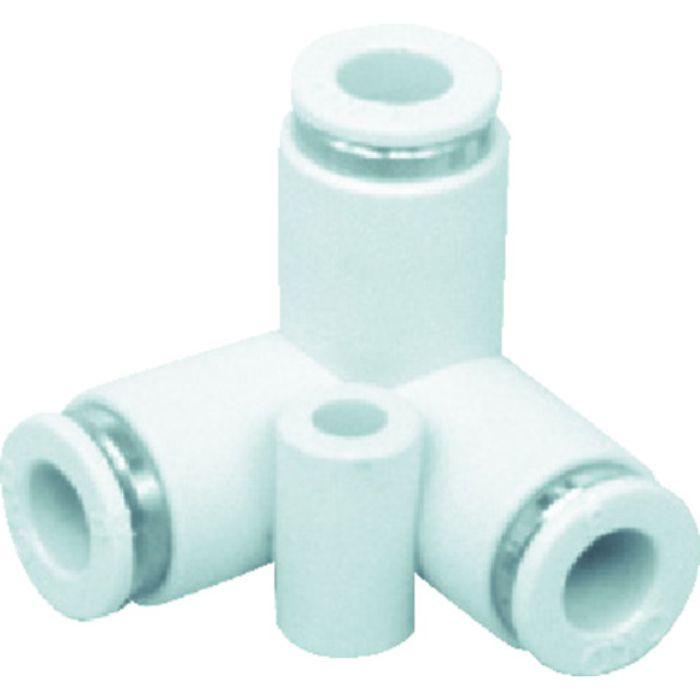 CKD チューブ継手 ニュージョイント テトラ形タイプ 適合チューブ外径4mm(Tcode:4017595)