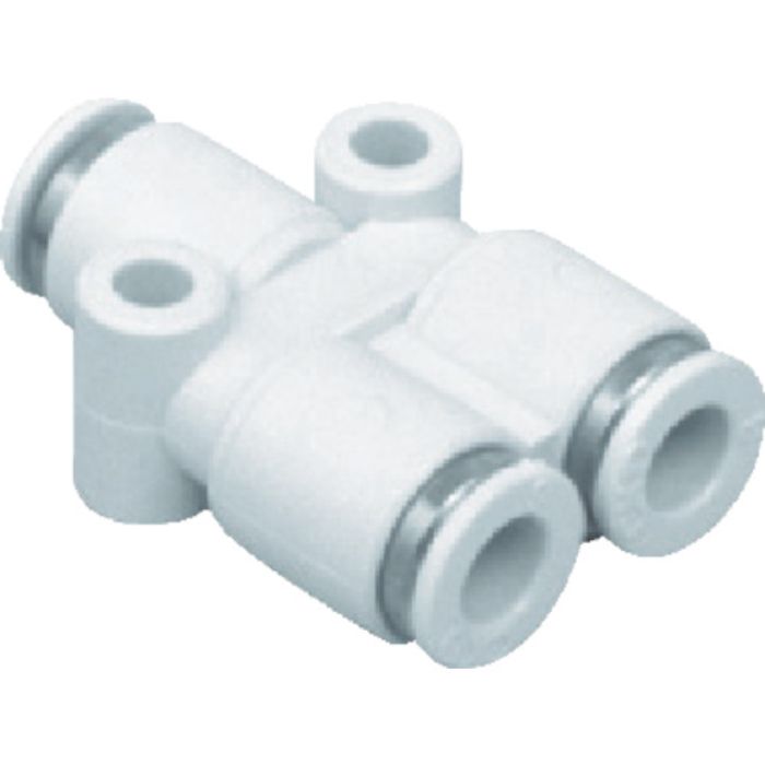 CKD ニュージョイント Y形チーズタイプ 適合チューブ外径:8mm/6mm(Tcode:4018036)