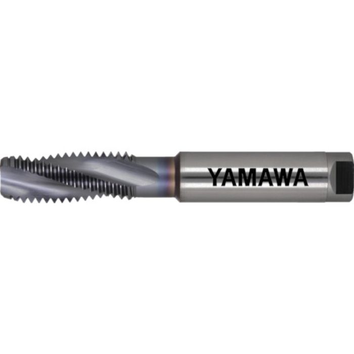 ヤマワ ドライ加工用アルミ材用スパイラルタップ HDASP P4 M10×1.25(Tcode:8168152)