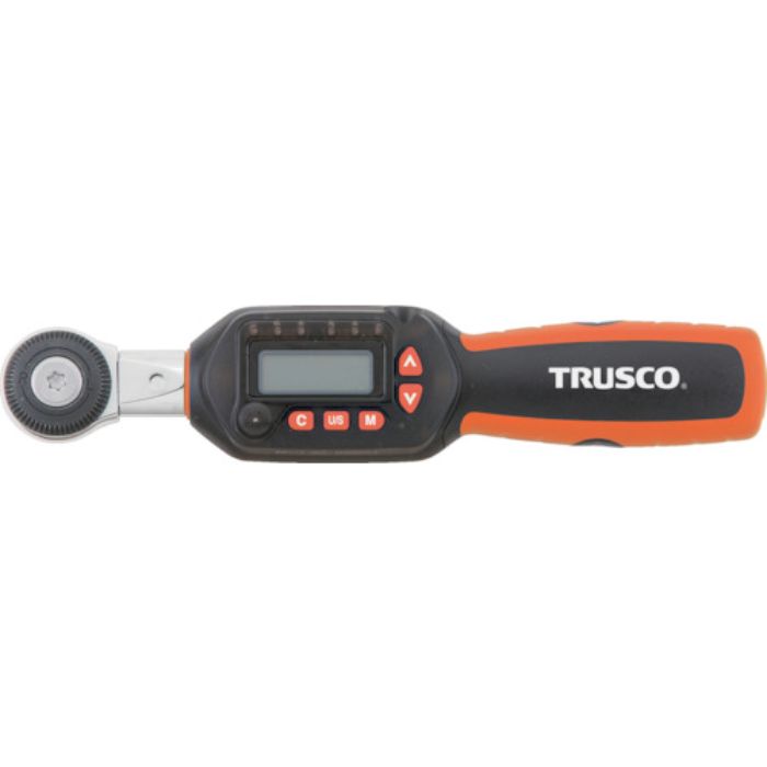 TRUSCO ヘッド交換式ラチェットデジタルトルクレンチ 差込角9.5mm 12〜60Nm(Tcode:2571479)