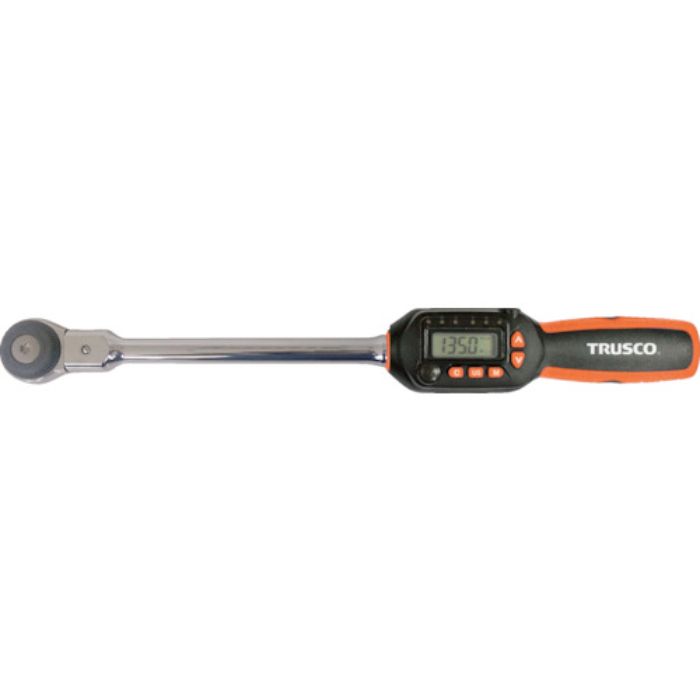 TRUSCO ヘッド交換式ラチェットデジタルトルクレンチ 差込角12.7mm 27〜135Nm(Tcode:2571480)