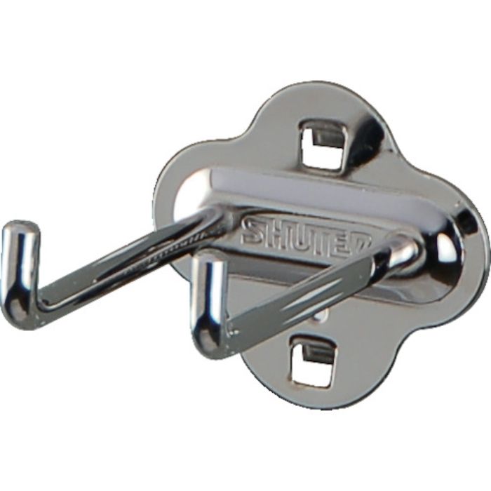 SHUTER パンチングパネル用L字フックダブル 80mm(10個入り)(Tcode:2446336)