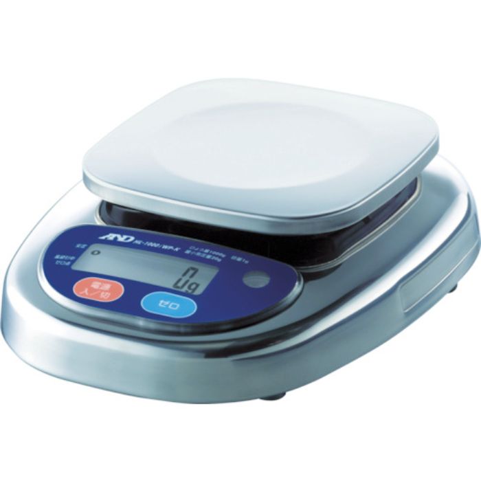 A&D 防塵防水デジタルはかり ウォーターボーイ (検定付・1区) ひょう量1000g(Tcode:4548655)