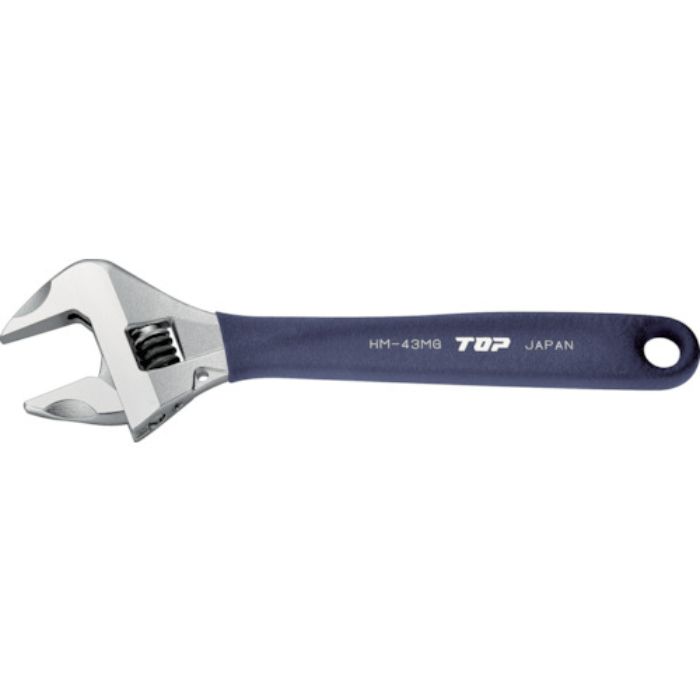 TOP ワークワイド(ガタ無しモンキレンチ)グリップ付(Tcode:2580026)