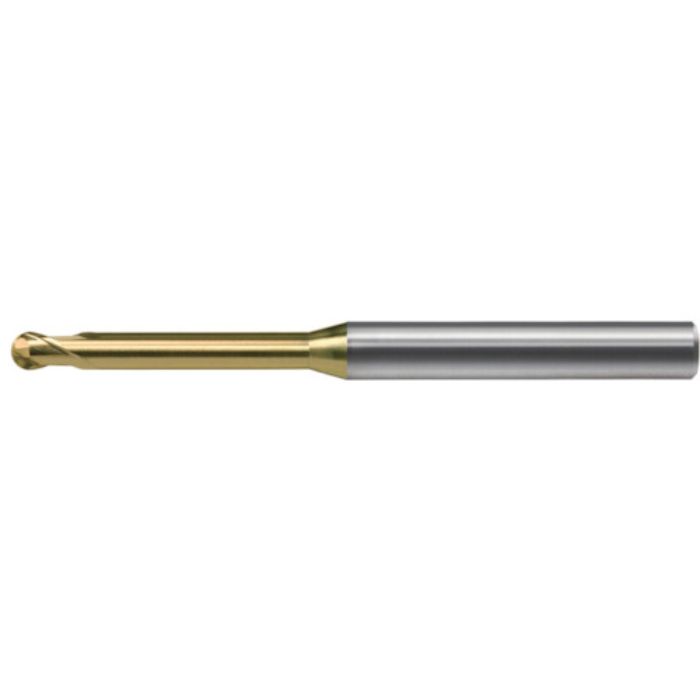 ユニオンツール 超硬エンドミルロングネックボールR0.075×有効長0.5×φ4(Tcode:4304900)