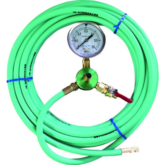 カンツール 配管内止水用品 エアホース10m 圧力計付(Tcode:3339106)