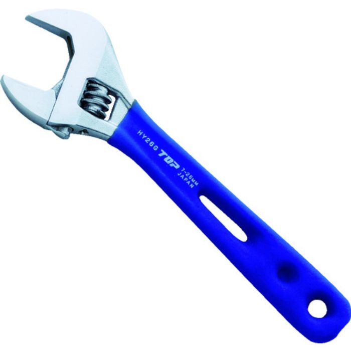 TOP 薄型軽量ワイドモンキレンチ エコワイド 150mm グリップ付(Tcode:7227736)