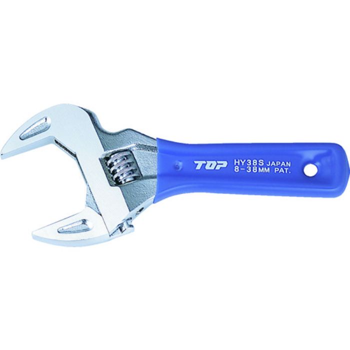 TOP 薄型軽量ワイドモンキレンチ ショートエコワイド 口開寸法7〜26(Tcode:2877228)