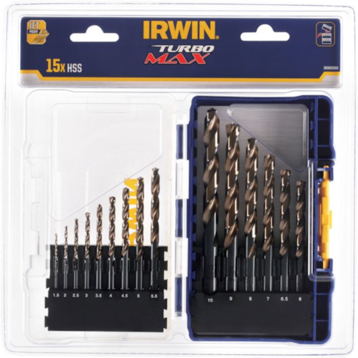 IRWIN ドリルターボマックス15本セット(Tcode:2446284)