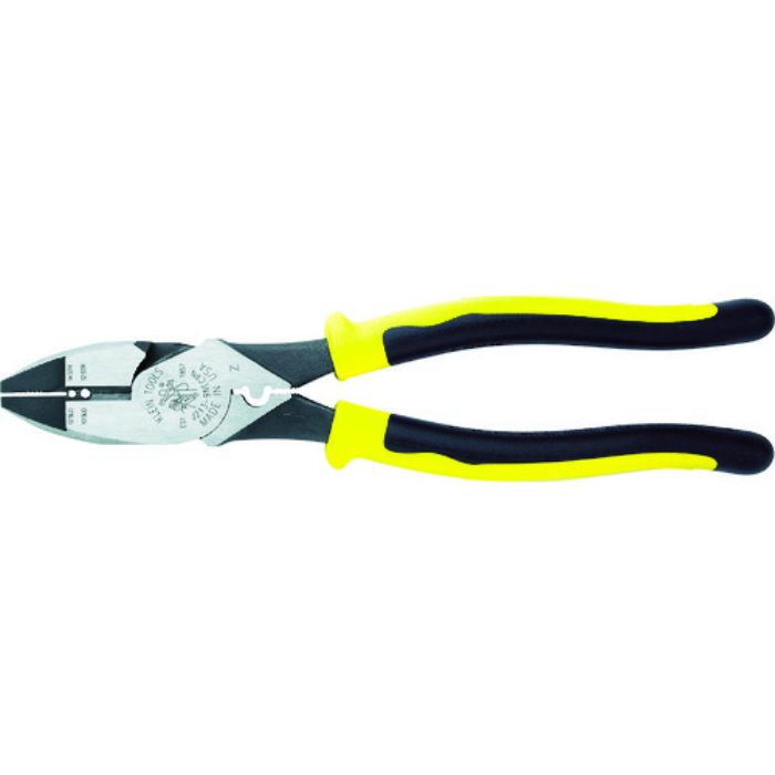 KLEIN 圧着ペンチ 偏芯タイプ コンフォートハンドル 250mm ワイヤーストリップ機能付(Tcode:1142881)