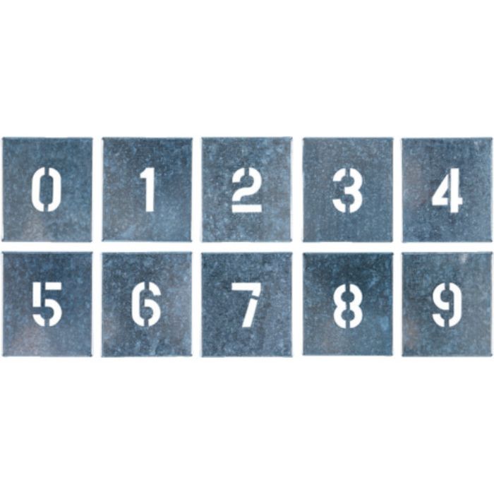つくし 吹付プレート 数字(0〜9) 10枚組 大サイズ(Tcode:4215320)