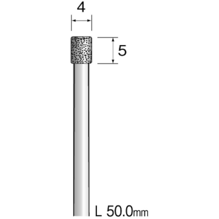 ミニモ 精密電着ダイヤモンドバー 超硬軸#100 Φ4(Tcode:8527795)