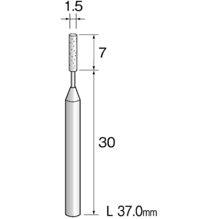 ミニモ 精密砥石 WA砥粒#320 φ1.5 (5本入)(Tcode:8527075)