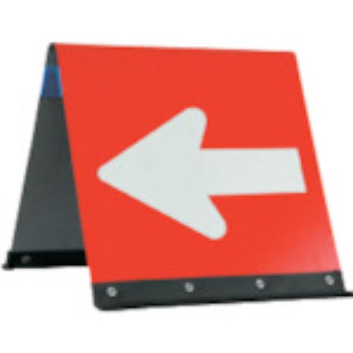 ANZEN 公団型矢印板 ガルバ公団型矢印板 450*450 赤/白反射(Tcode:4367358)