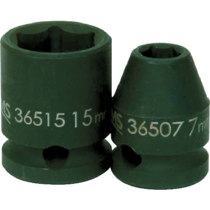 WILLIAMS インパクト用ソケット ショート 3/8 6角 対辺寸法11×全長25mm(Tcode:7576480)