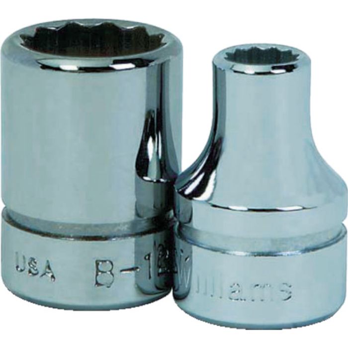 WILLIAMS 3/8ドライブ ショートソケット 12角 19mm(Tcode:7578661)