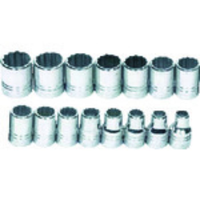 WILLIAMS 1/2ドライブ ソケットセット 12角 15個(Tcode:7580550)