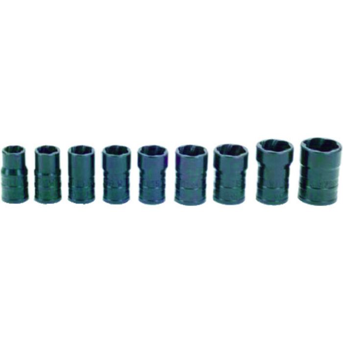 WILLIAMS 3/8ドライブ ターボソケットセット 9個(Tcode:7581343)
