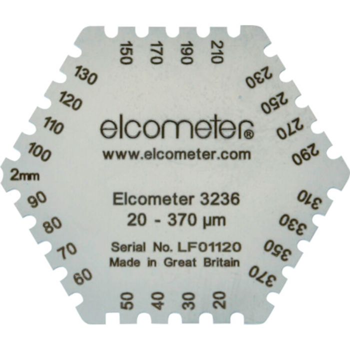 elcometer 六角形ウェットフィルム膜厚計(Tcode:1071218)