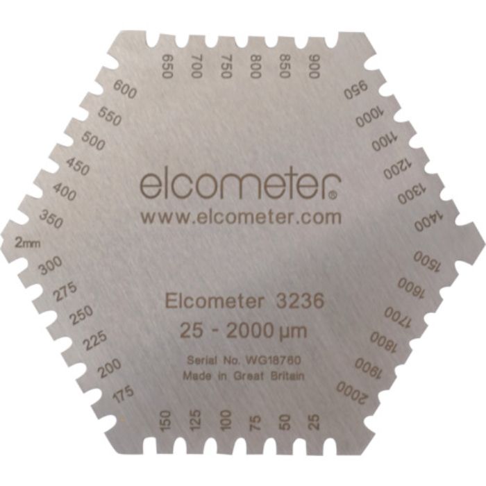 elcometer 六角形ウェットフィルム膜厚計(Tcode:1071220)