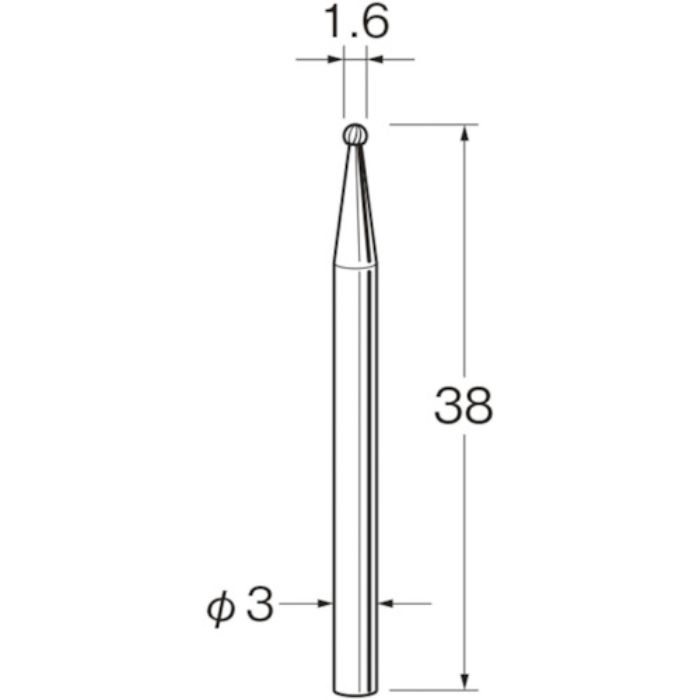 リューター 超硬カッターK3011(Tcode:1281766)