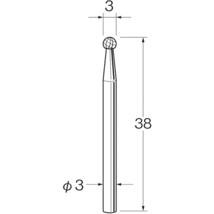 リューター 超硬カッターK3023(Tcode:1282222)