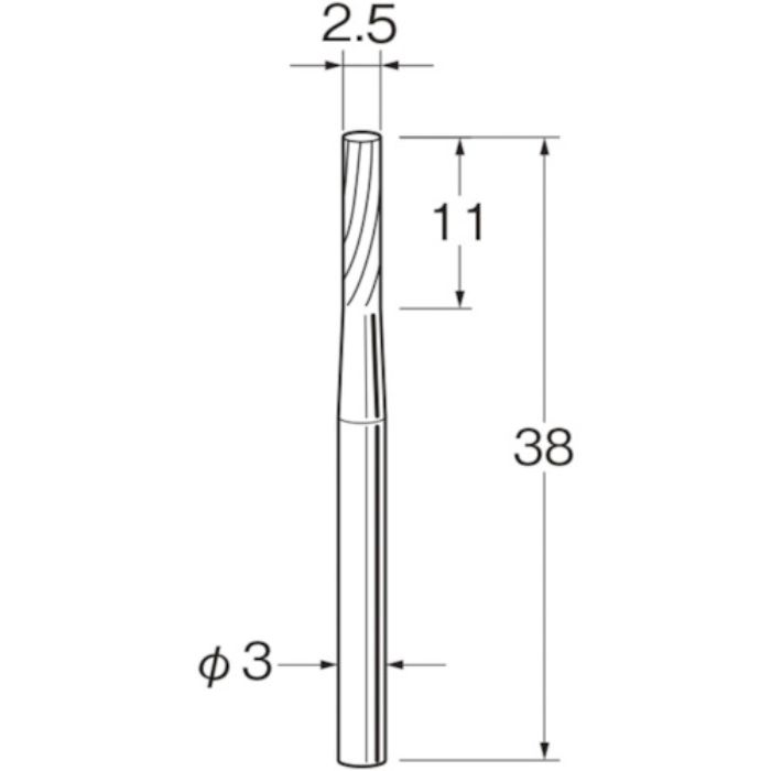 リューター 超硬カッターK3112(Tcode:1281830)