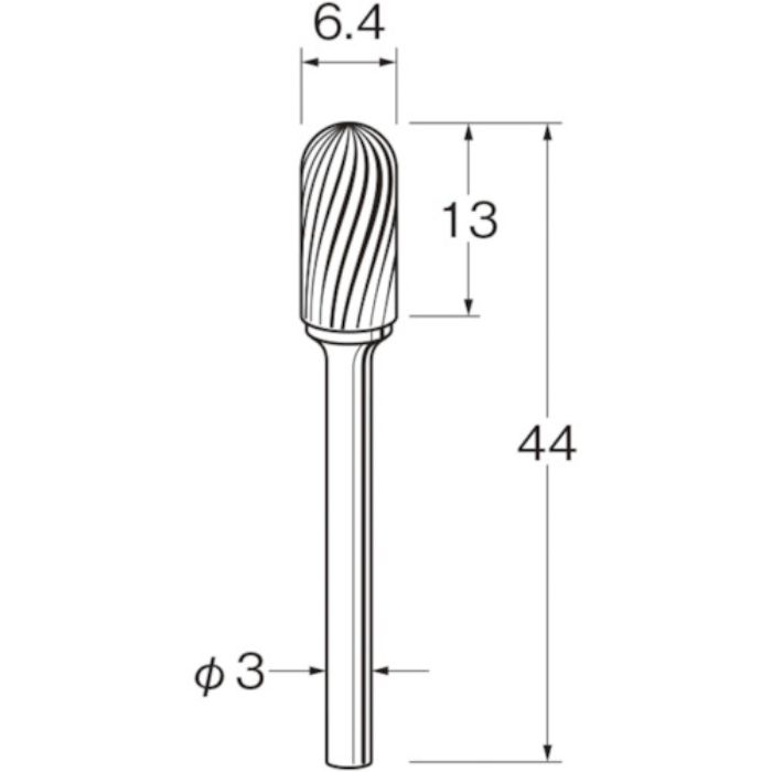 リューター 超硬カッターK3216(Tcode:1283187)