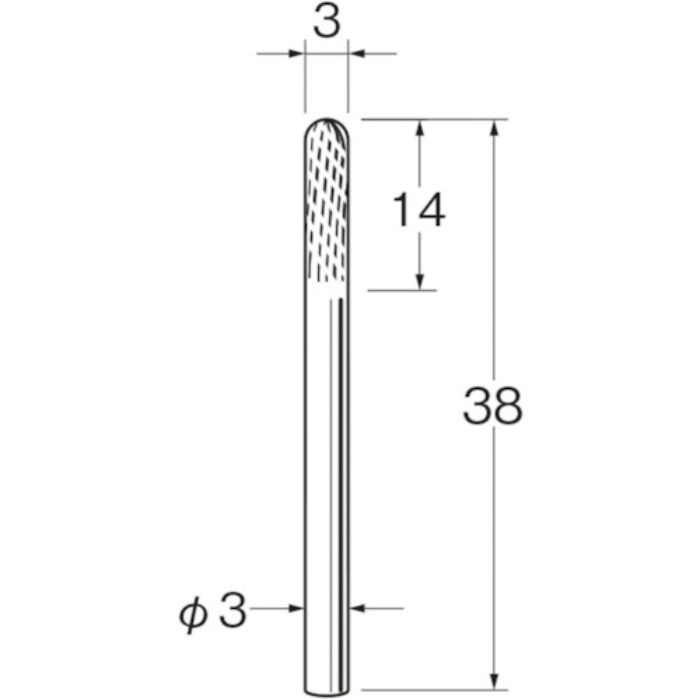 リューター 超硬カッターK3223(Tcode:1283377)