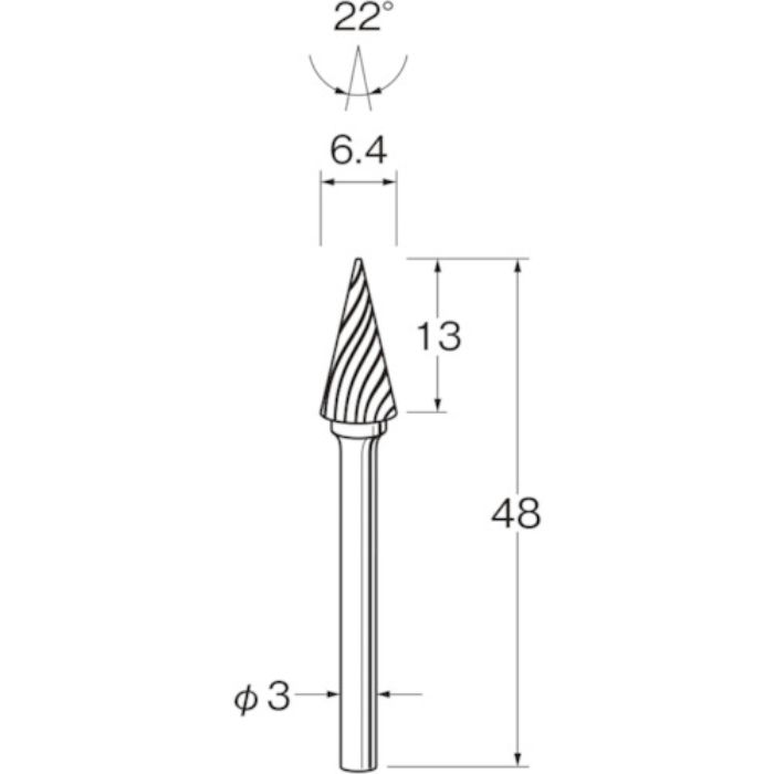 リューター 超硬カッターK3516(Tcode:1283145)