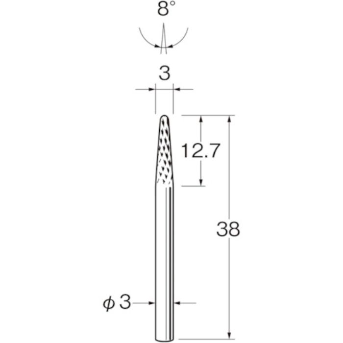 リューター 超硬カッターK3623(Tcode:1283434)