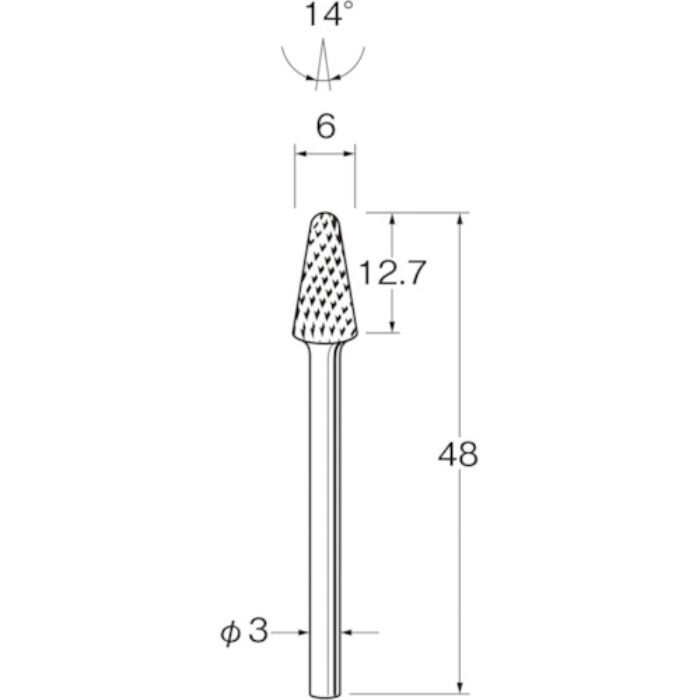 リューター 超硬カッターK3626(Tcode:1282322)