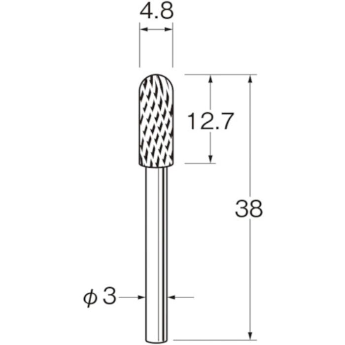 リューター 超硬カッターK3813(Tcode:1283179)