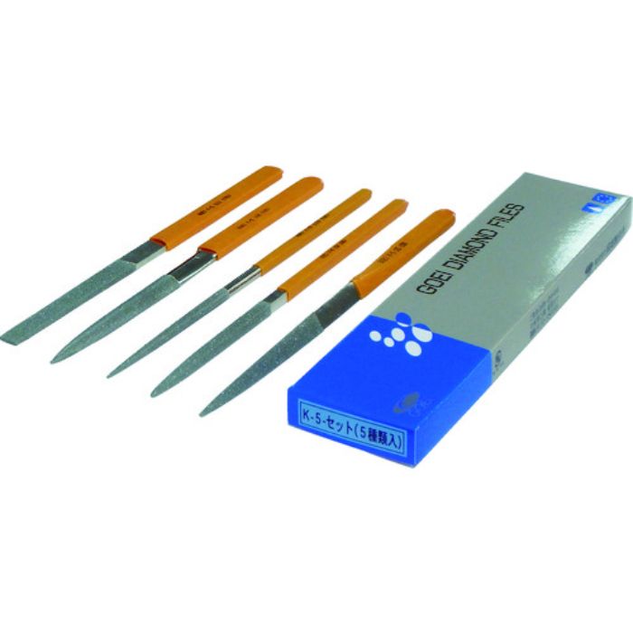 呉英 DIAヤスリ K-5 5種類セット 120(Tcode:8528902)