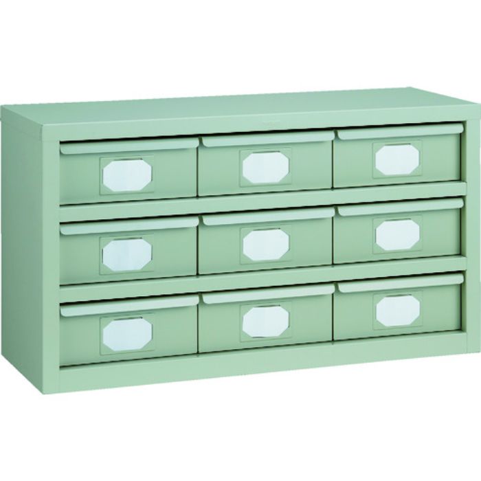 TRUSCO K型引出しユニット 854X468 V-2X9個 ネオグレー(Tcode:5123577)