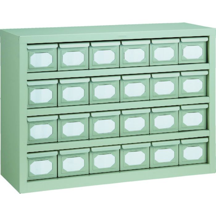 TRUSCO K型引出しユニット 854X609 V-1X24個 ネオグレー(Tcode:5123461)