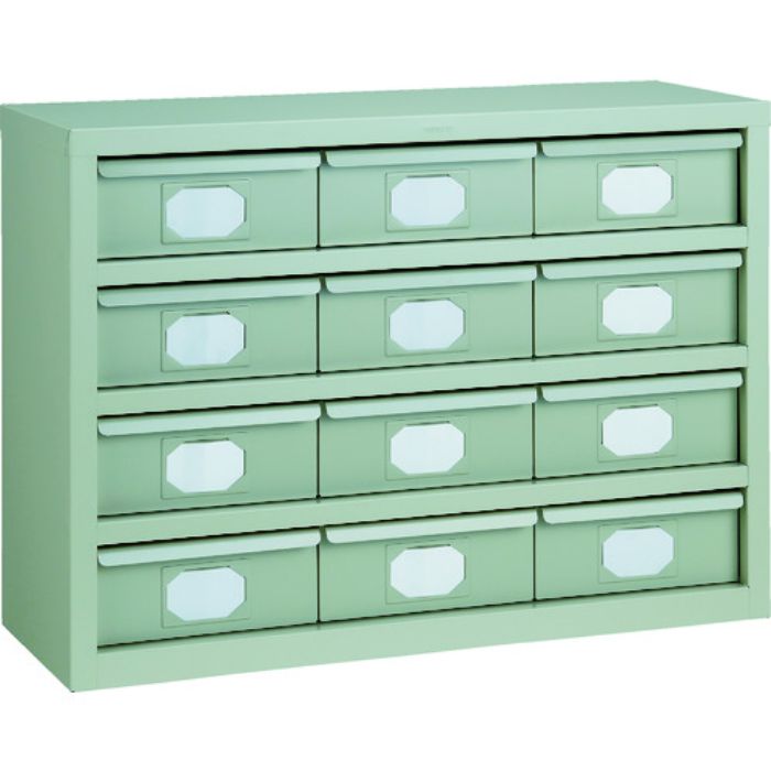 TRUSCO K型引出しユニット 854X609 V-2X12個 ネオグレー(Tcode:5123585)