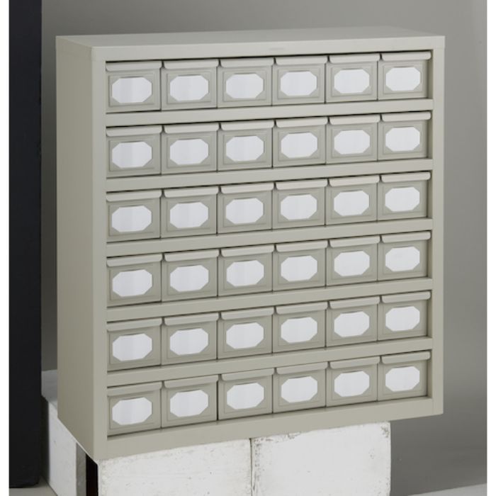 TRUSCO K型引出しユニット 854X890 V-1X36個 ネオグレー(Tcode:5123470)