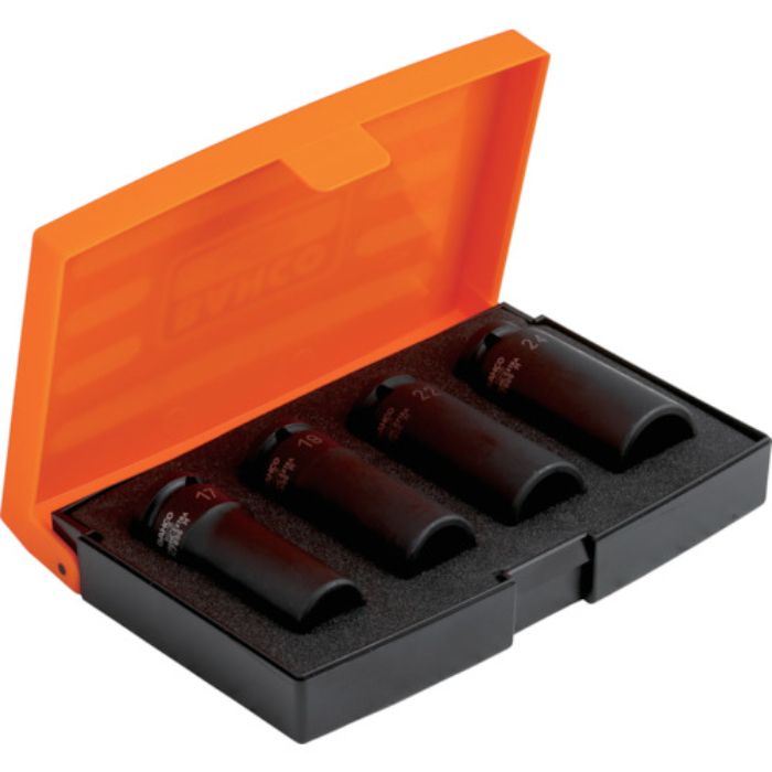 バーコ 1/2” ディープインパクトソケットセット4PCS(17/19/22/24mm)(Tcode:3839785)