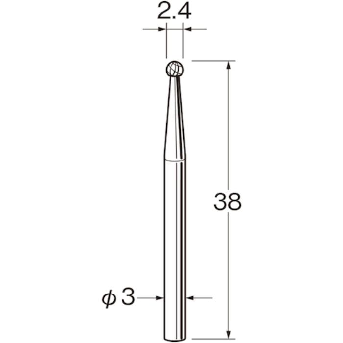 リューター チタンアルミナコーティング超硬カッター(Tcode:1684485)