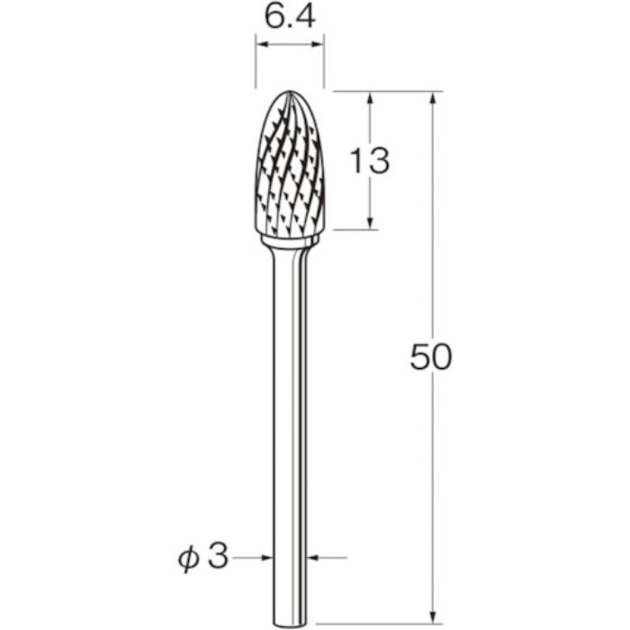リューター チタンアルミナコーティング超硬カッター(Tcode:1684414)