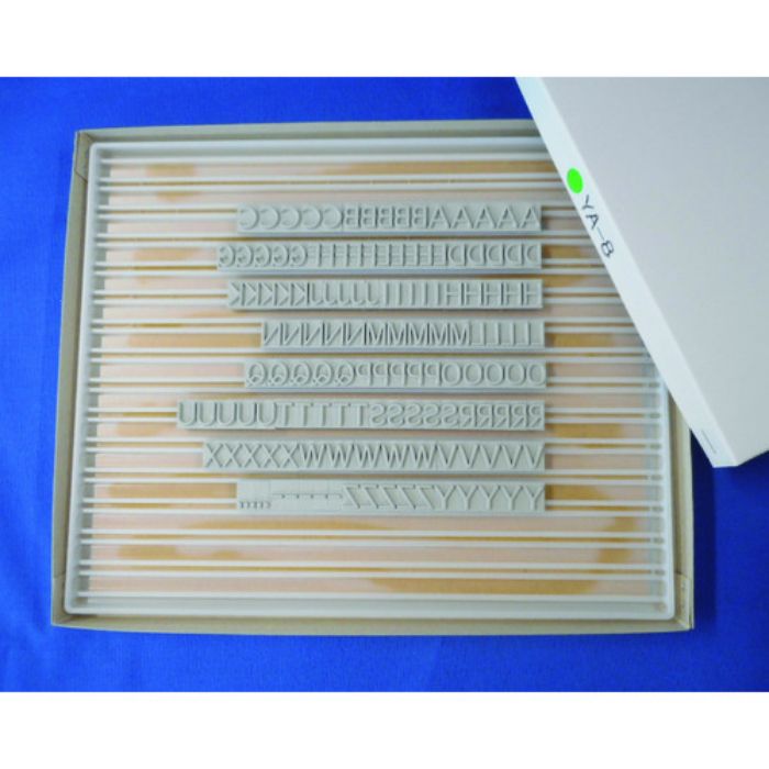 テクノマーク 産業用スタンプ フラットスタンプ・ロールマーカー用差替式ゴム活字 YA-8(Yタイプ・英字セット)(8mm)(Tcode:8192206)