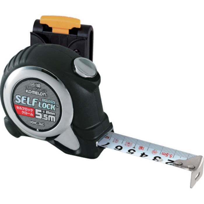 KOMELON セルフロッククロム 5.5m 25mm巾 ベルトホルダー付(Tcode:2561949)