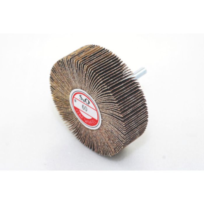 MURAKO 軸付フラップ金具無し 外径80 幅25 軸径6mm 180#(Tcode:3263932)