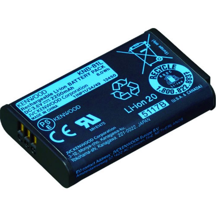 ケンウッド リチウムイオンバッテリー(2200mAh)(Tcode:1153736)