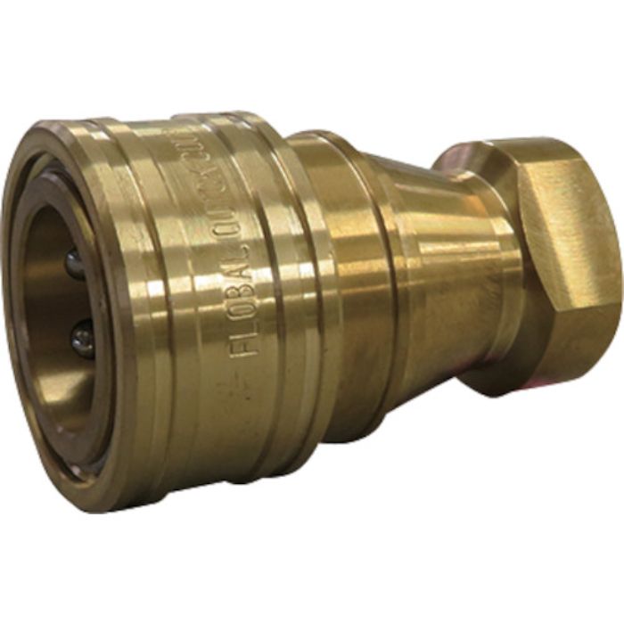 フローバル 両路開閉型クイックカップリング KS-2S(BSBM)(Tcode:3529645)