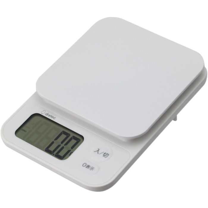 dretec デジタルスケール「ブランジェ」1kg ホワイト(Tcode:4690973)