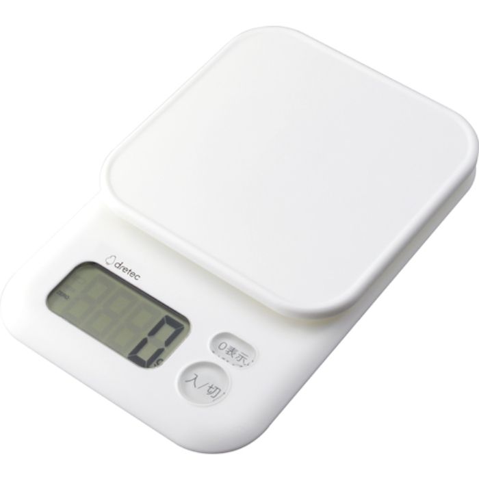 dretec デジタルスケール「ガナッシュ」2kg ホワイト(Tcode:4689480)