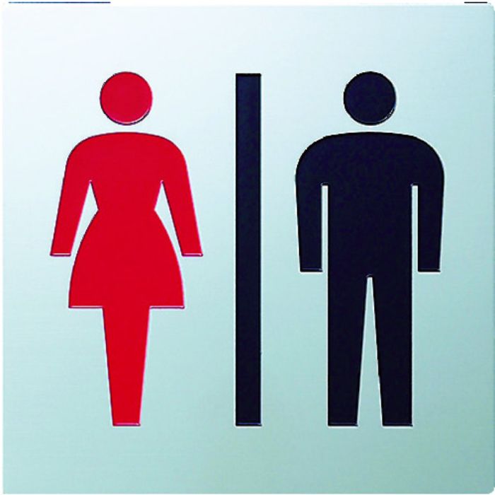 光 ステンレスサイン男女マーク70×70×0.8mm(Tcode:4065778)